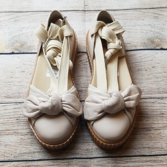 Puma Fenty Bow Lace Up Platform Creepers - Picture 2 of 6